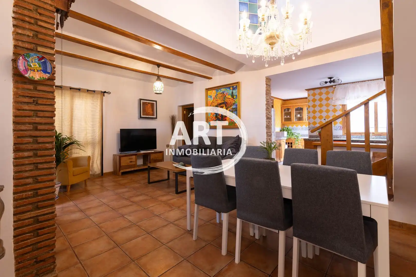 Dining room of Houses for sale in L'Eliana  with Air Conditioner, Heating and Terrace