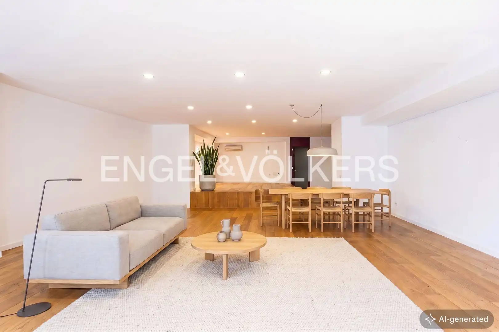 Wohnzimmer von Wohnung zum Verkauf in Barcelona mit Klimaanlage, Heizung und Parkett