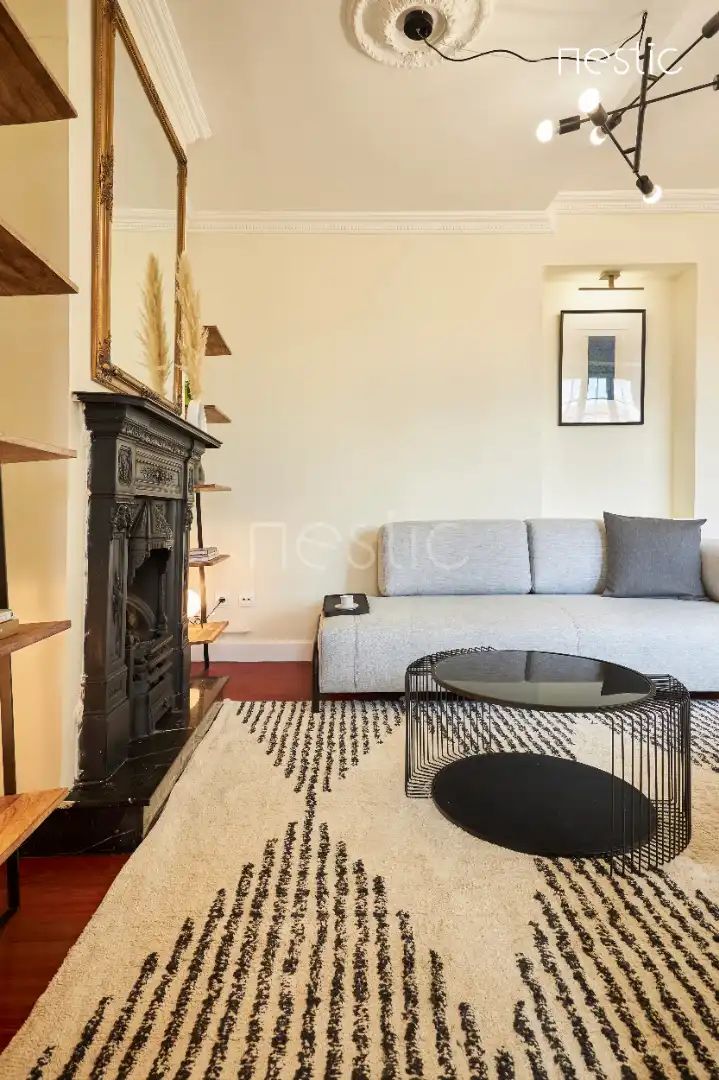 Wohnzimmer von Wohnungen zur Miete in Madrid mit Klimaanlage, Heizung und Terrasse
