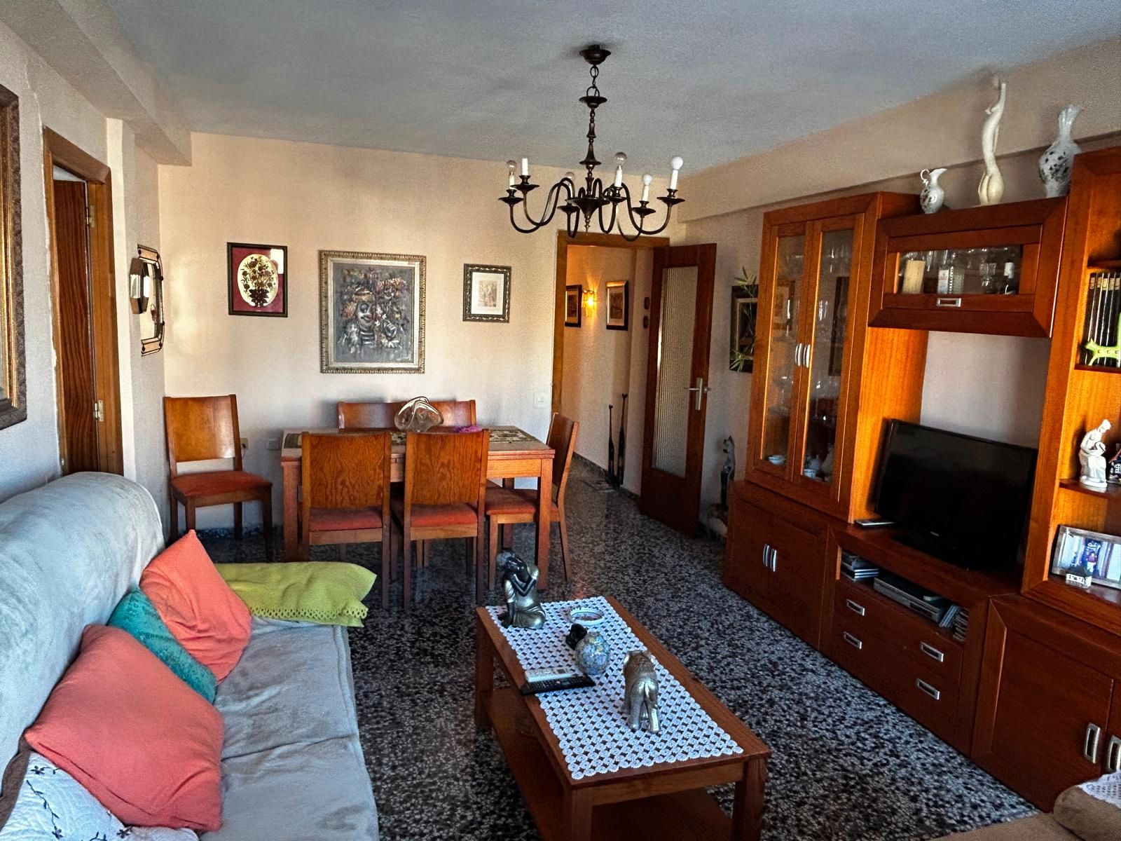 Sala d'estar de Pis en venda en  Valencia Capital amb Aire condicionat i Balcó