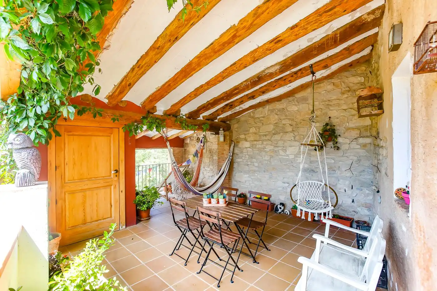 Terrassa de Finca rústica en venda en Sarral amb Calefacció, Jardí privat i Terrassa
