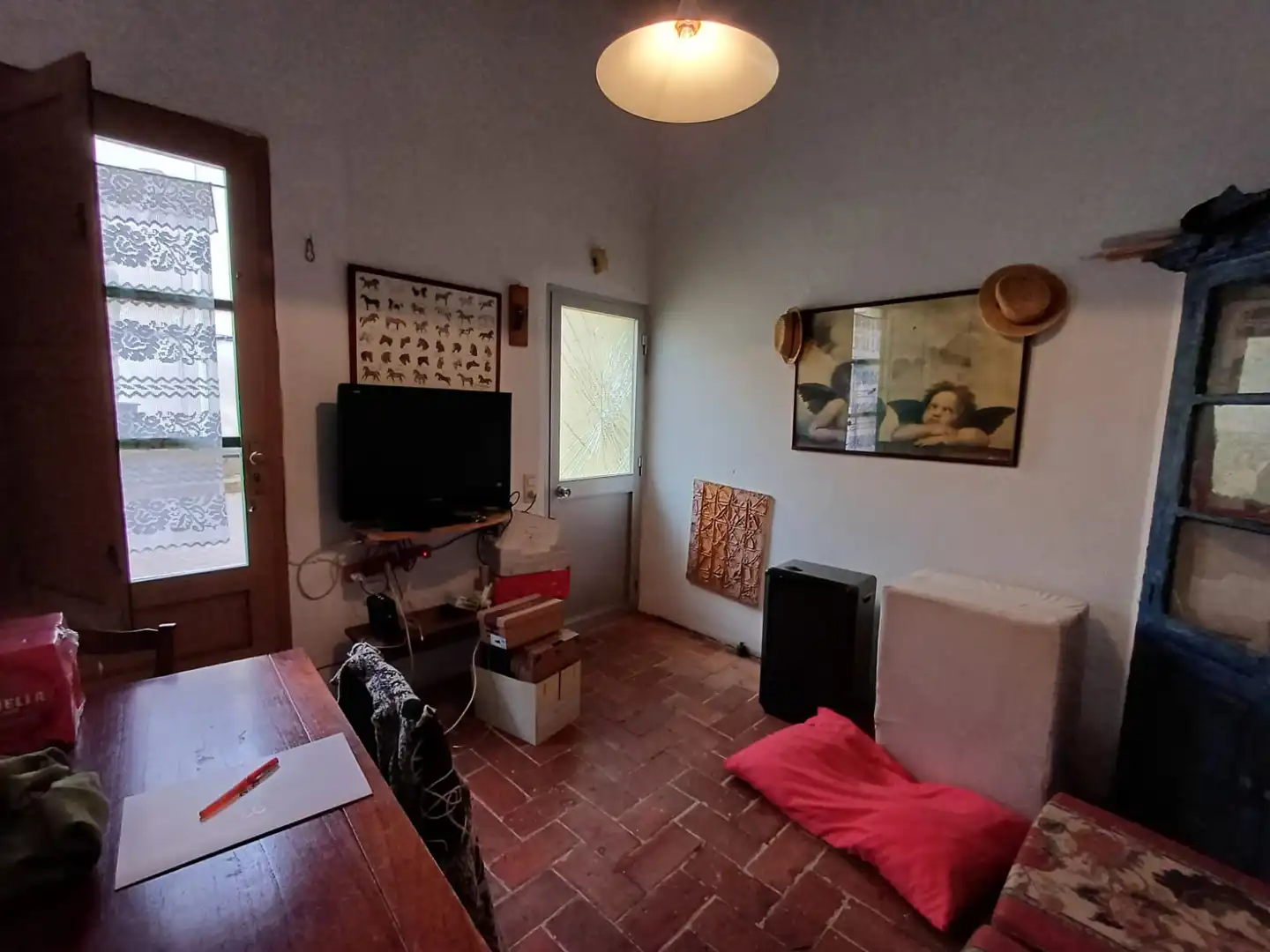 Sala de estar de Finca rústica en venta en Pau con Terraza