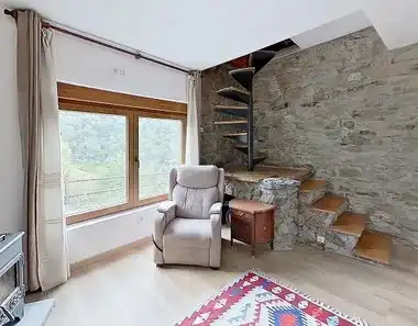 Wohnzimmer von Einfamilien-Reihenhaus zum Verkauf in Laviana mit Möbliert