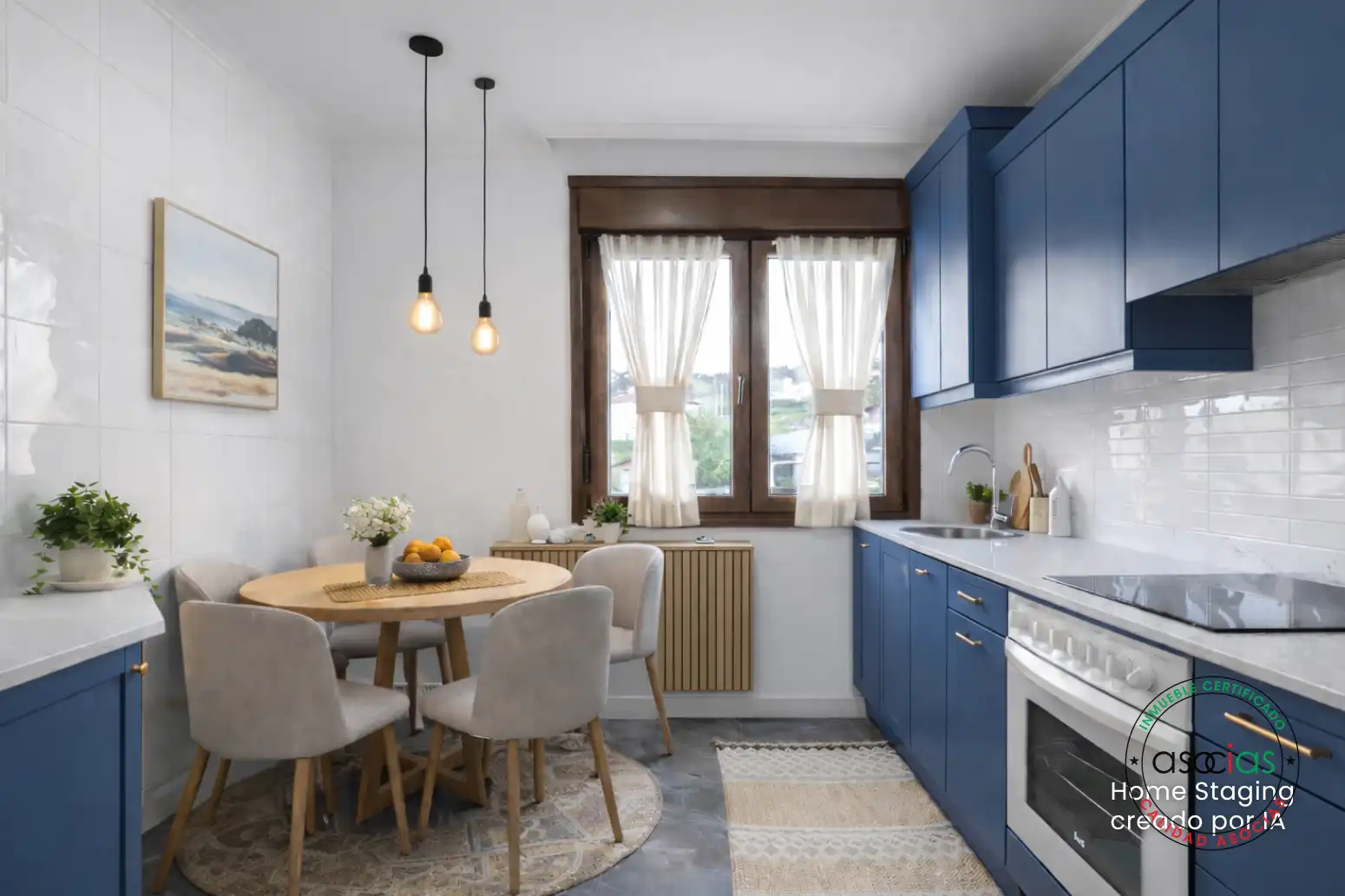 Kitchen of Flat for sale in Gijón   with Heating and Private garden