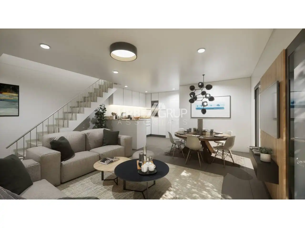 Sala de estar de Casa adosada en venta en Vacarisses con Aire acondicionado, Calefacción y Jardín privado