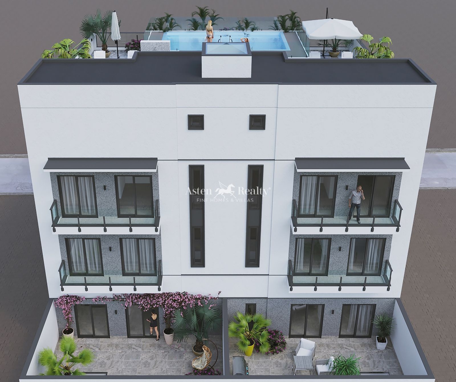 Exterior view of Flat for sale in Guía de Isora  with Terrace, Storage room and Swimming Pool