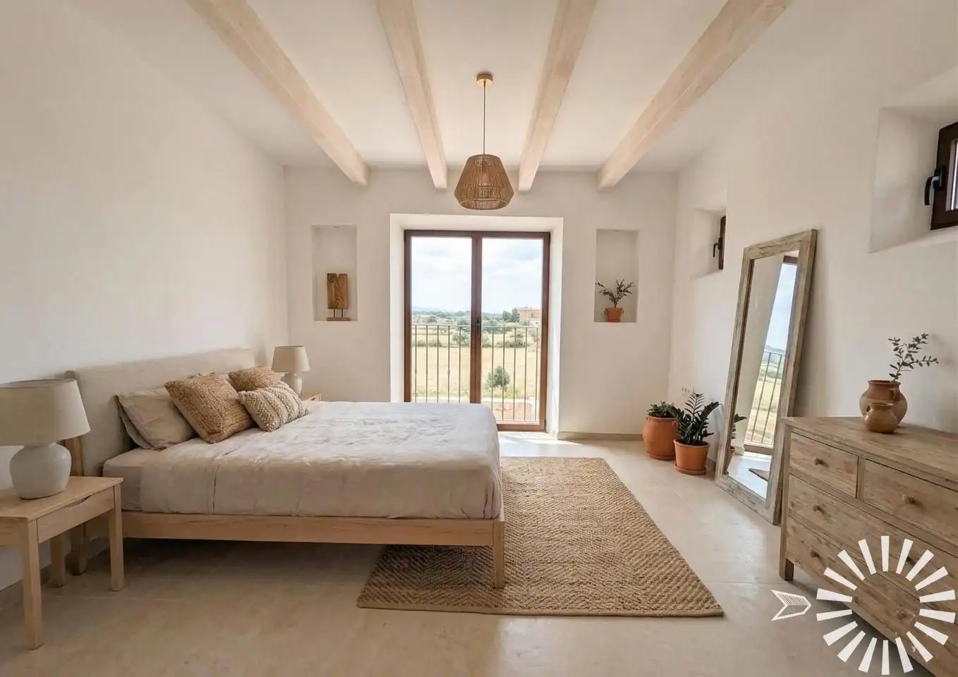 Dormitori de Finca rústica en venda en Santanyí amb Aire condicionat, Calefacció i Jardí privat