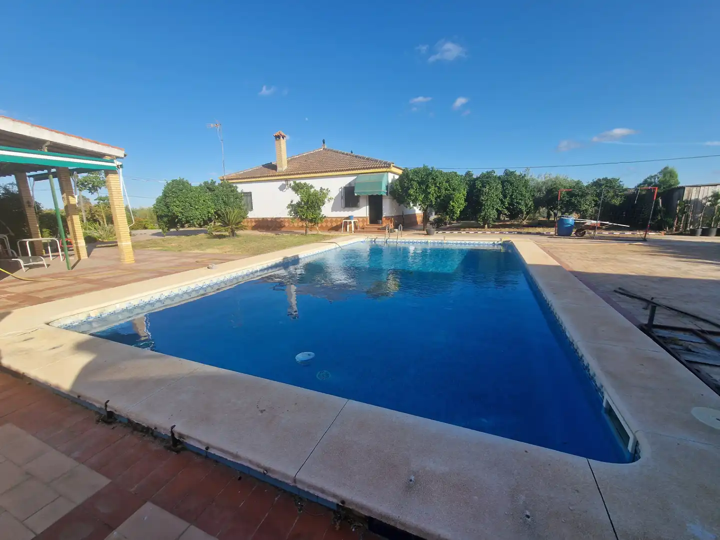Swimming pool of Country homes for sale in Umbrete  with Air Conditioner, Heating and Private garden
