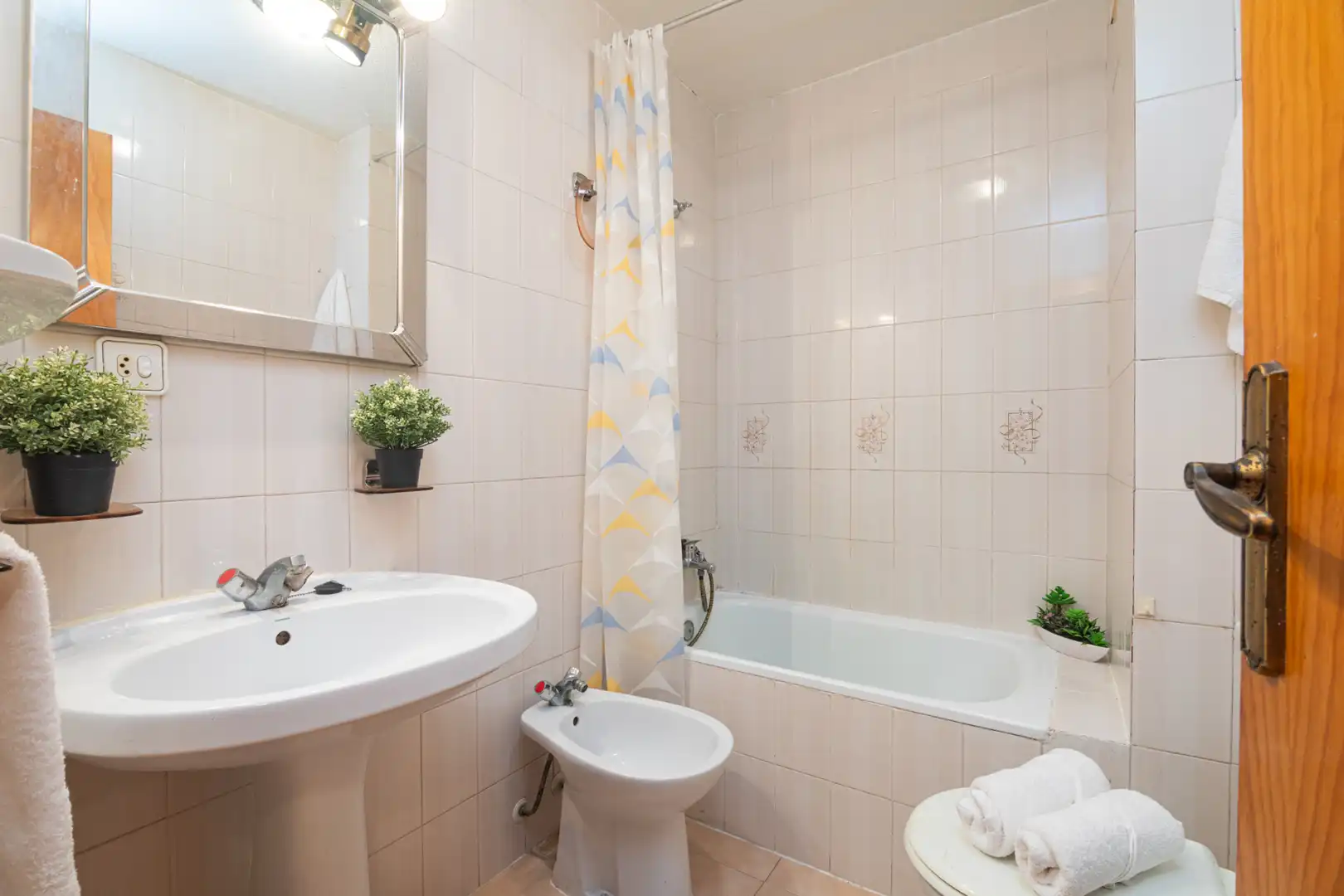 Badezimmer von Wohnung zum Verkauf in Santa Pola mit Klimaanlage, Möbliert und Balkon