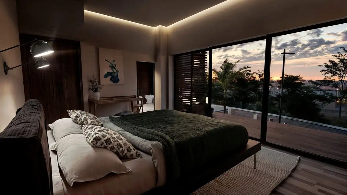 Habitación de Casa adosada en venta en Estepona con Aire acondicionado, Jardín privado y Terraza