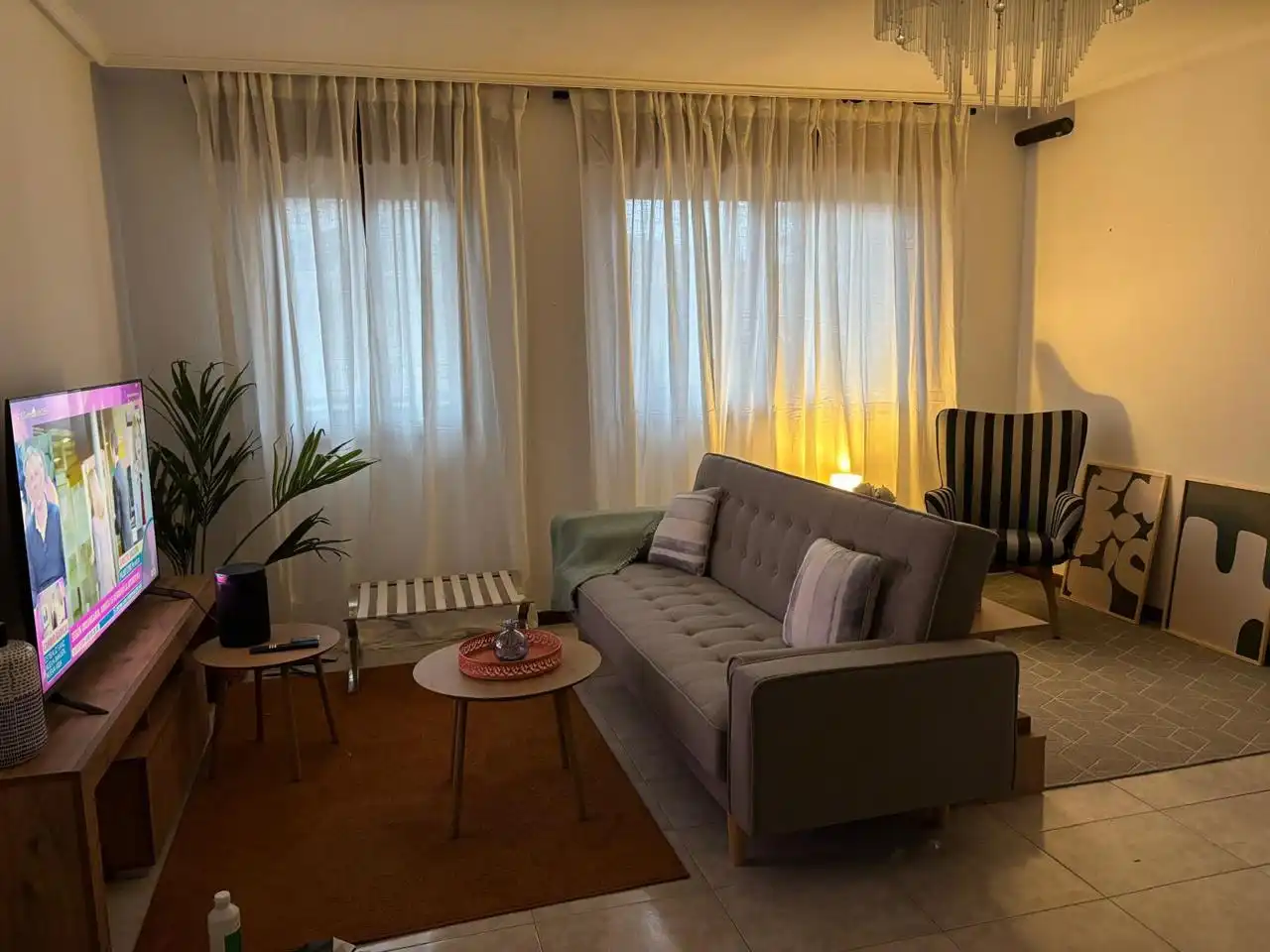 Wohnzimmer von Haus oder Chalet zur Miete in Laredo mit Privatgarten und Terrasse