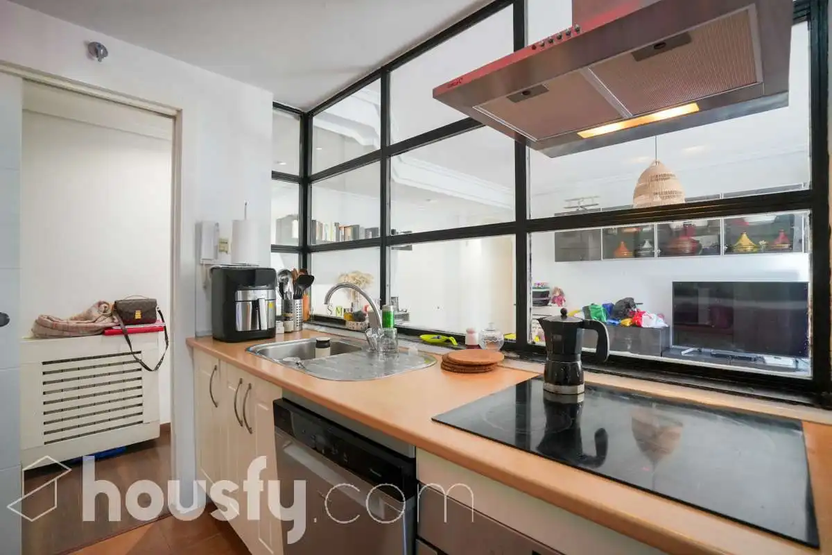 Cocina de Planta baja en venta en Las Rozas de Madrid con Aire acondicionado, Calefacción y Jardín privado