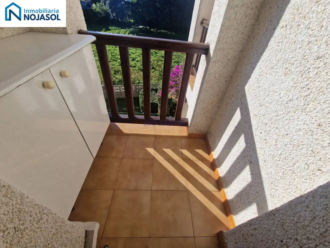 Balcony of Apartments for rent in Noja  with Heating and Furnished