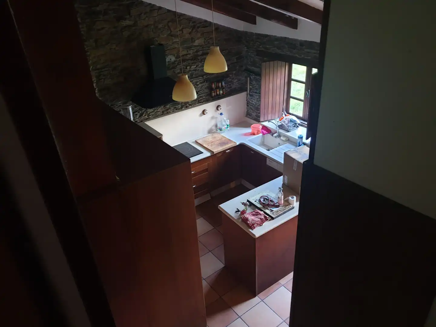 Cocina de Casa o chalet en venta en Narón con Calefacción, Parquet y Amueblado