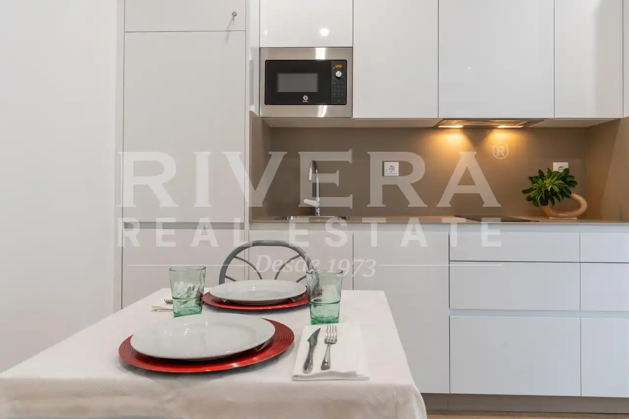 Cocina de Apartamento en venta en Sanxenxo con Aire acondicionado, Calefacción y Terraza