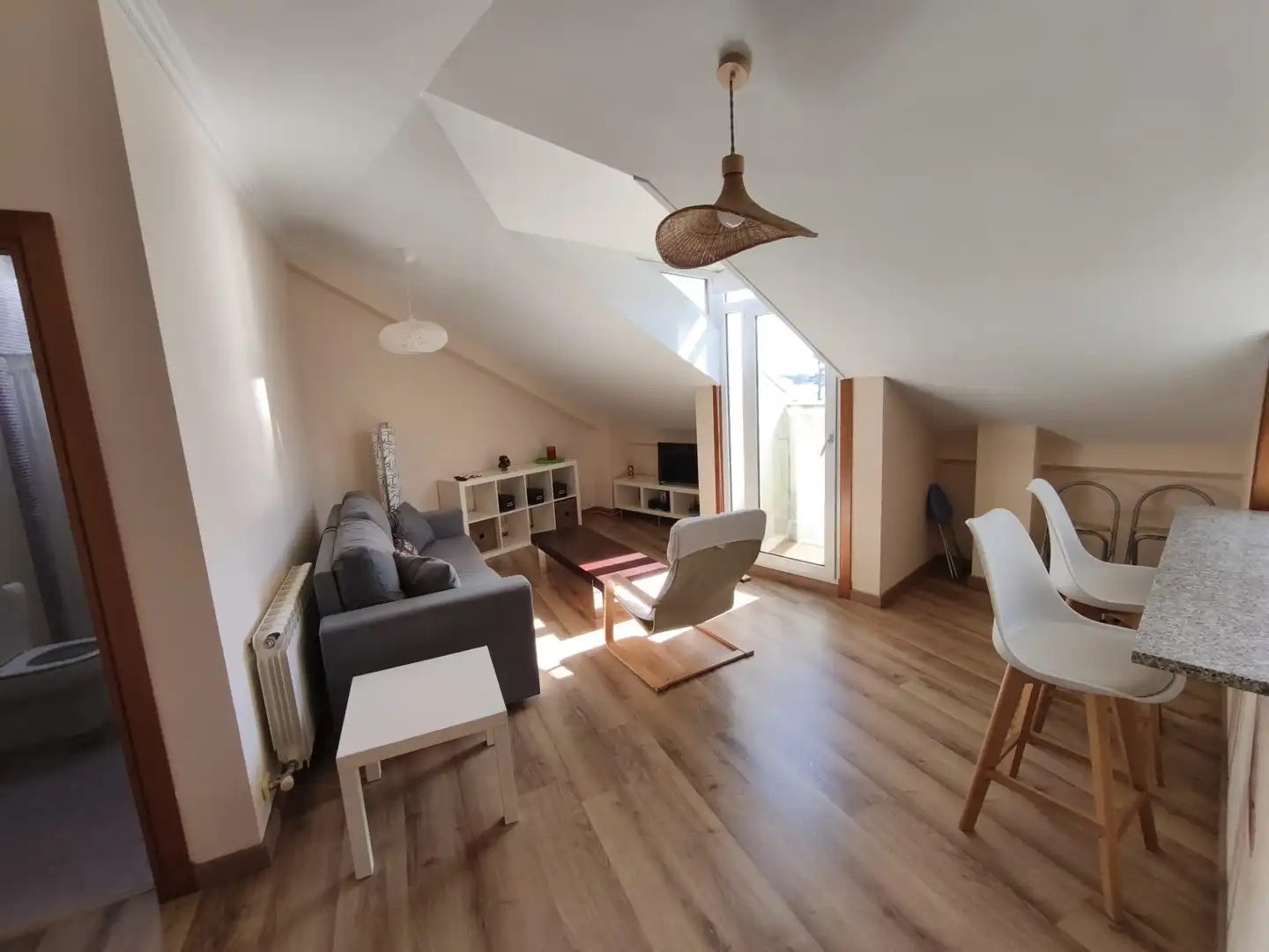 Sala de estar de Ático en venta en A Illa de Arousa  con Trastero y Amueblado