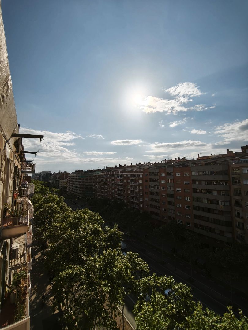 Exterior view of Attic for sale in  Barcelona Capital  with Air Conditioner, Oven and Washing machine