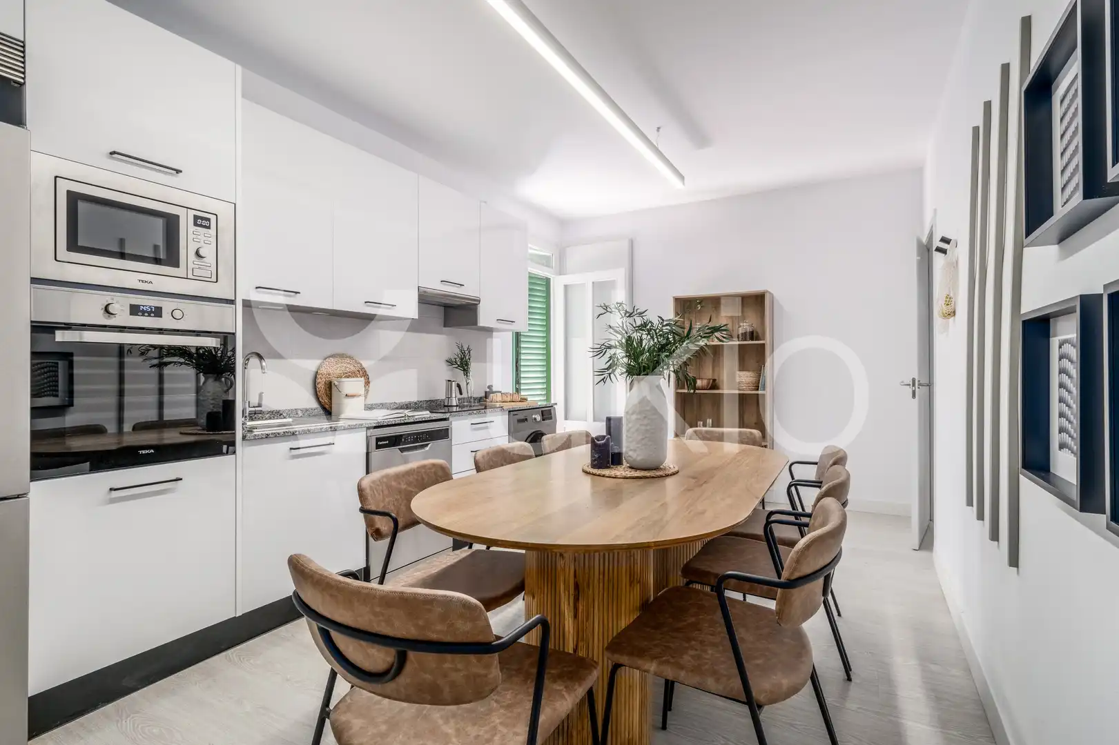 Cuina de Apartament de lloguer en Madrid amb Aire condicionat, Calefacció i Terrassa