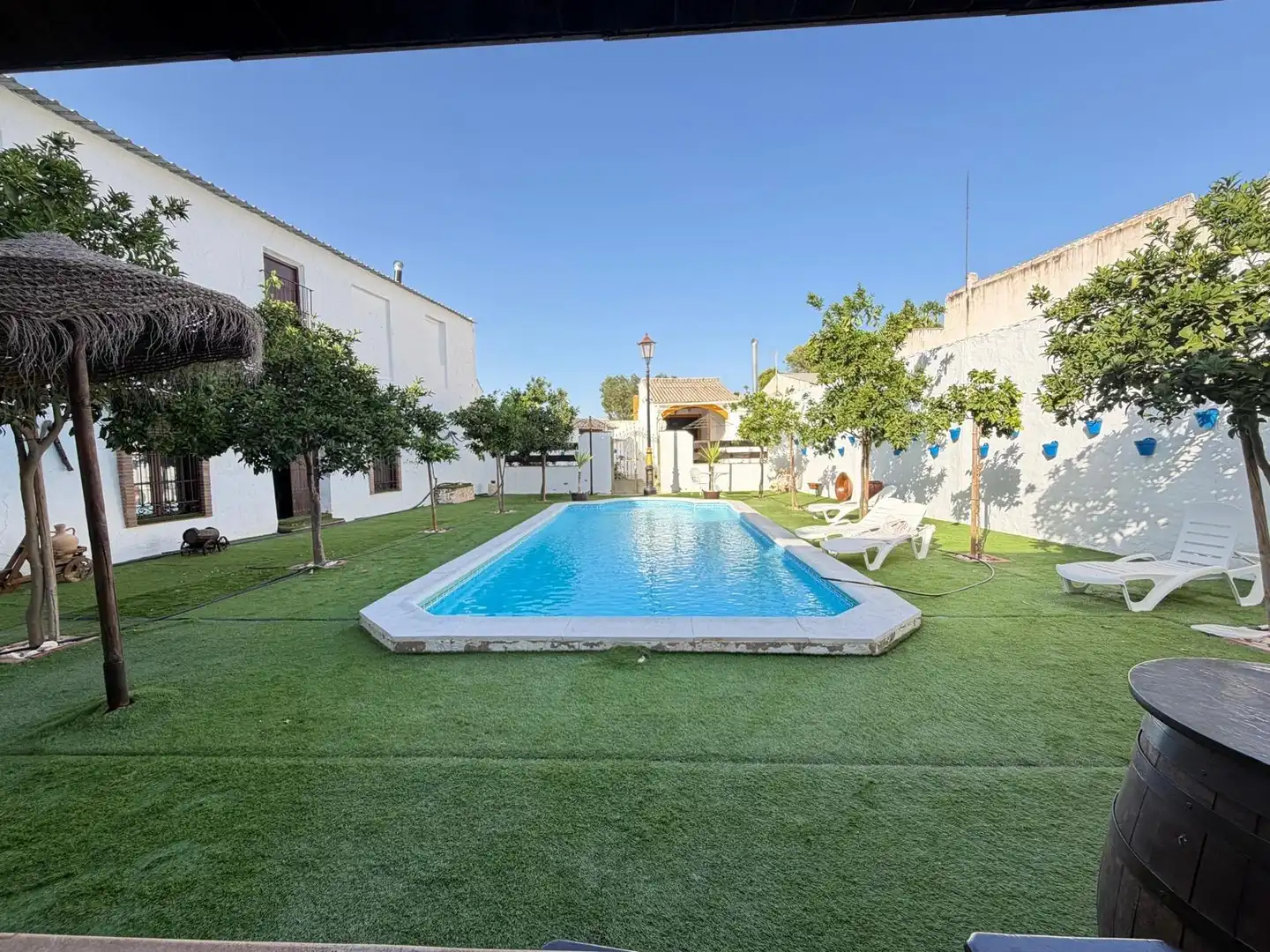 Piscina de Finca rústica en venda en Alameda amb Jardí privat, Piscina i Moblat