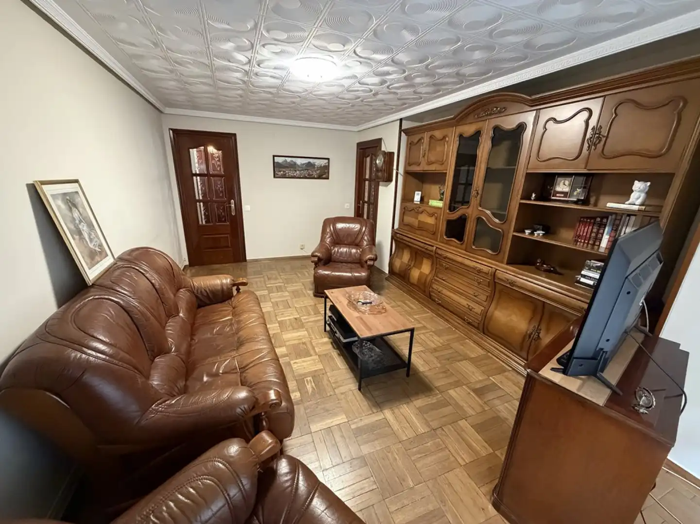 Living room of Flat for sale in Avilés  with Heating and Parquet flooring