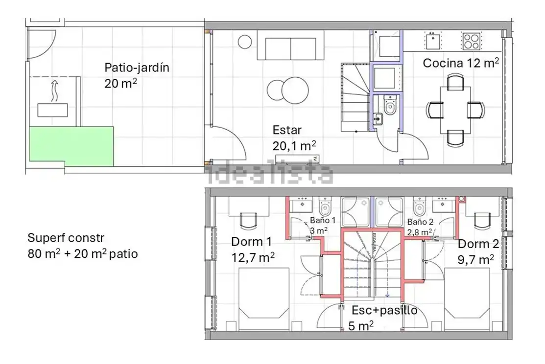 Casa adosada de lloguer en Madrid amb Aire condicionat, Calefacció i Parquet