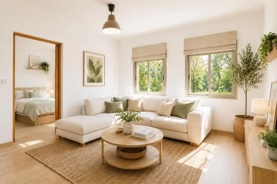 Sala de estar de Piso en venta en Barcelona con Parquet