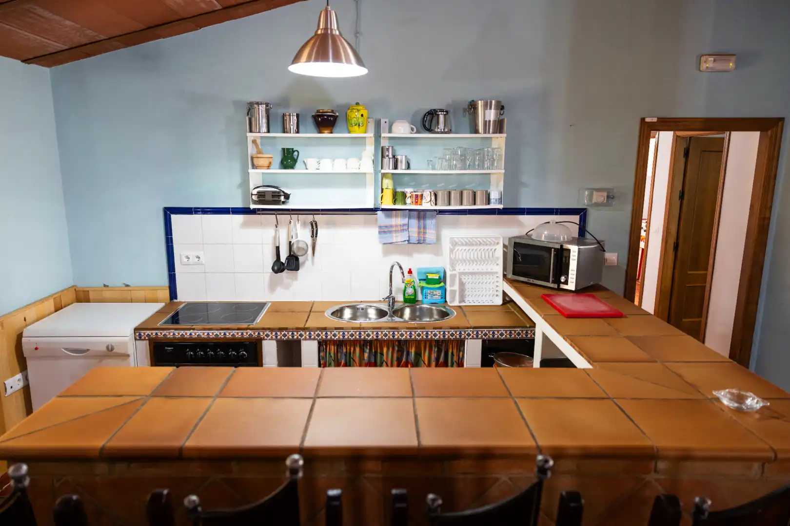Cocina de Finca rústica en venta en Montejaque con Aire acondicionado, Jardín privado y Terraza