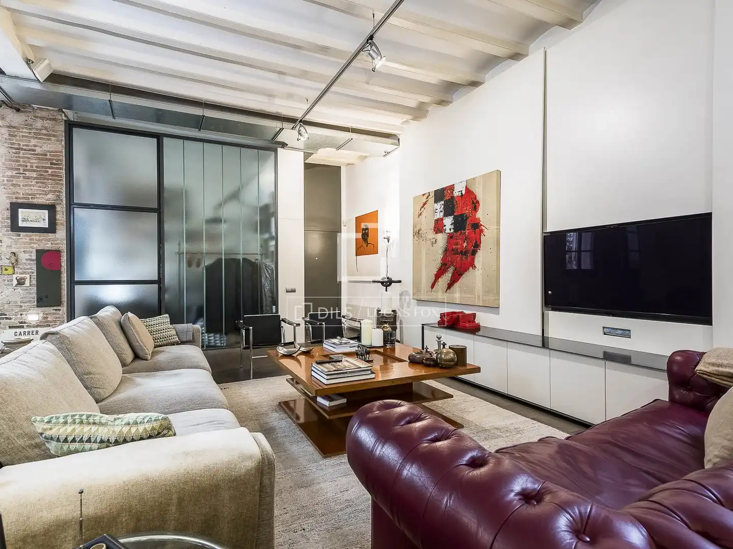 Sala de estar de Piso en venta en Barcelona con Calefacción y Trastero