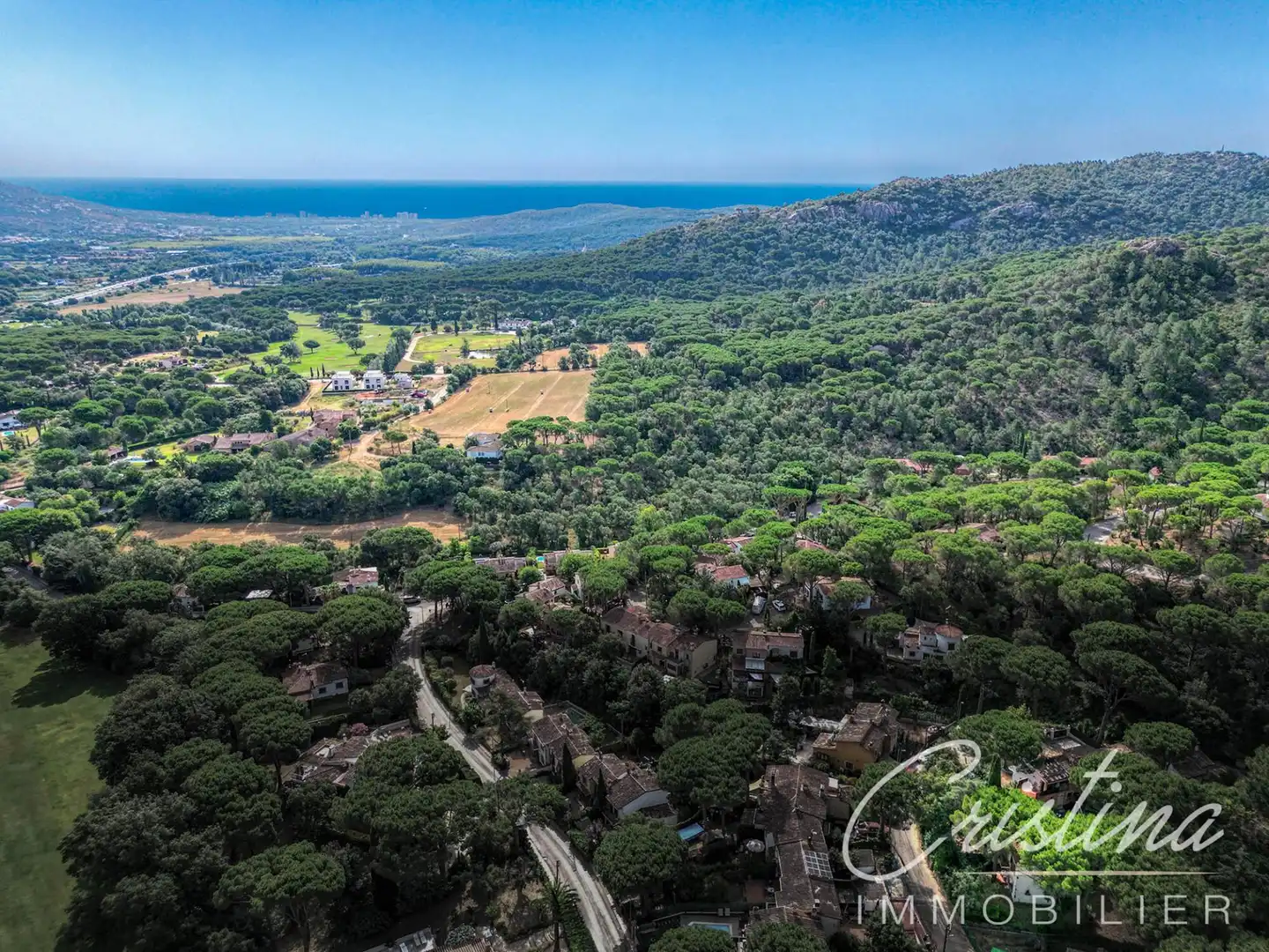 Vista exterior de Casa adosada en venta en Santa Cristina d'Aro con Calefacción, Jardín privado y Terraza