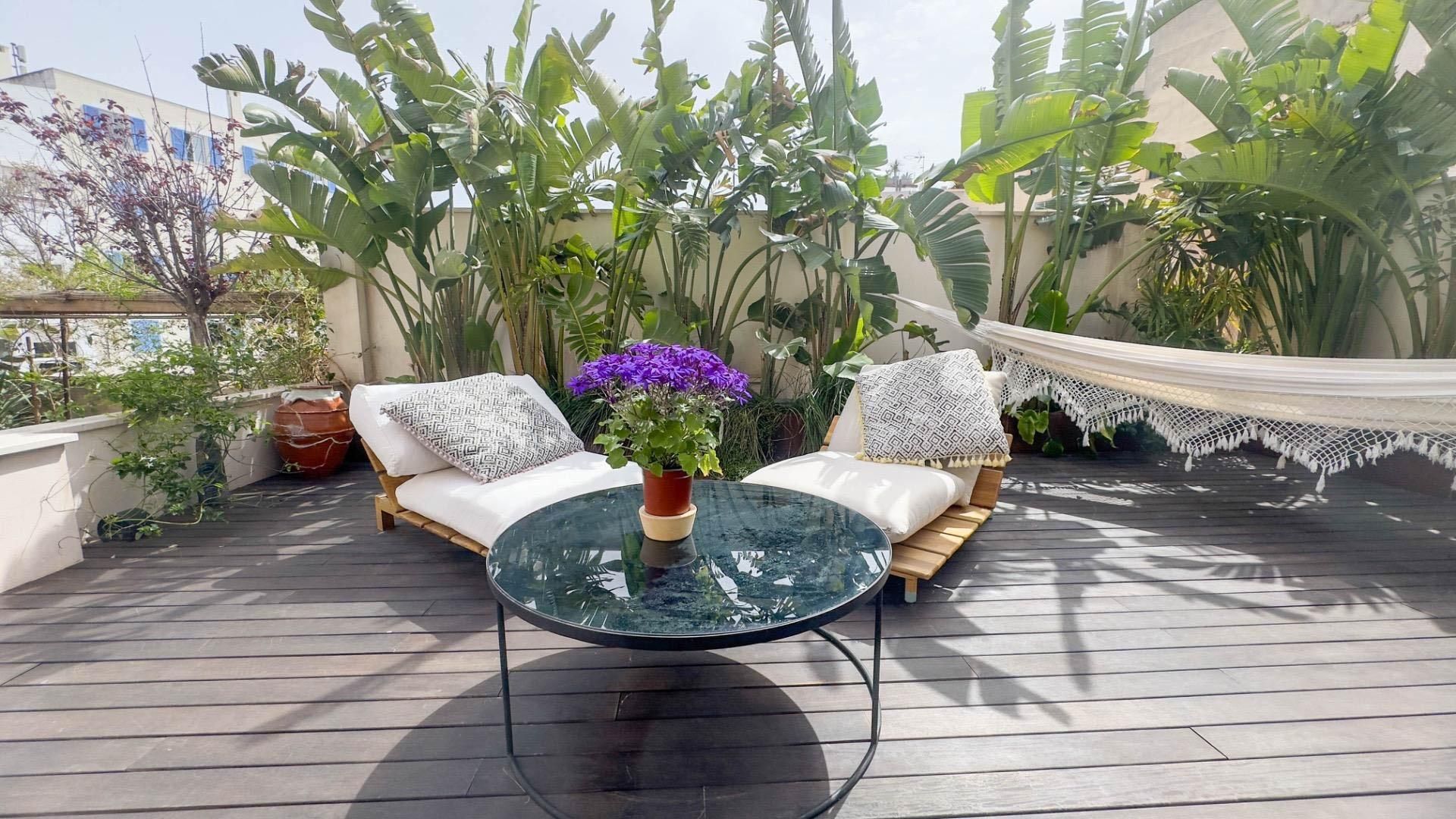 Terrassa de Dúplex en venda en  Palma de Mallorca amb Aire condicionat, Calefacció i Jardí privat