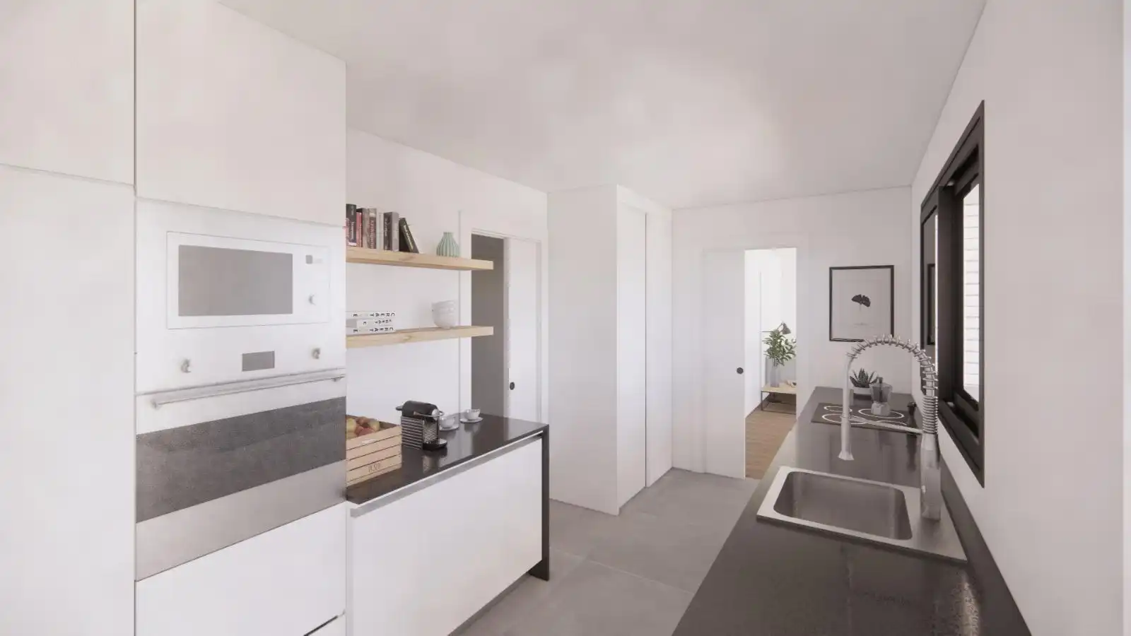 Kitchen of Flat for sale in Mollet del Vallès  with Air Conditioner, Private garden and Parquet flooring