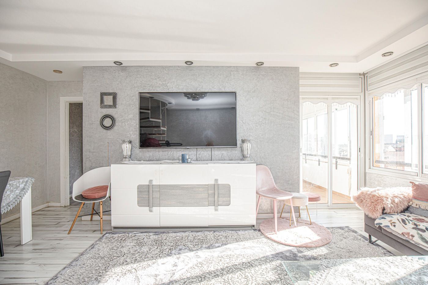 Living room of Duplex for sale in Figueres  with Air Conditioner, Terrace and Balcony