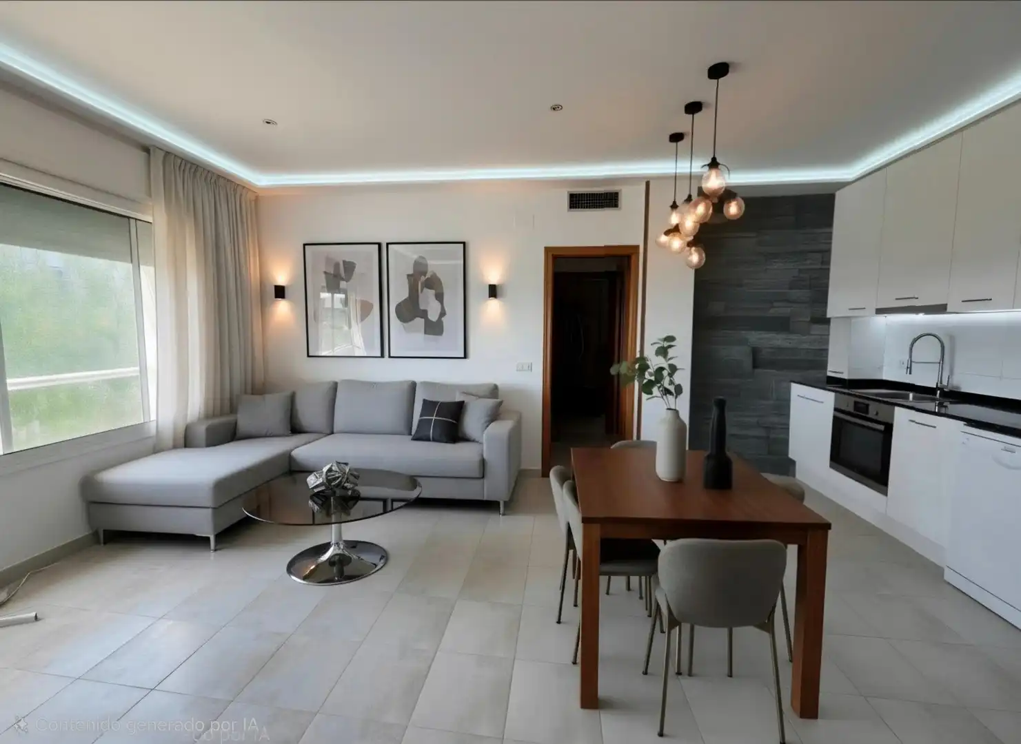 Sala d'estar de Àtic en venda en Castelldefels amb Aire condicionat, Calefacció i Jardí privat