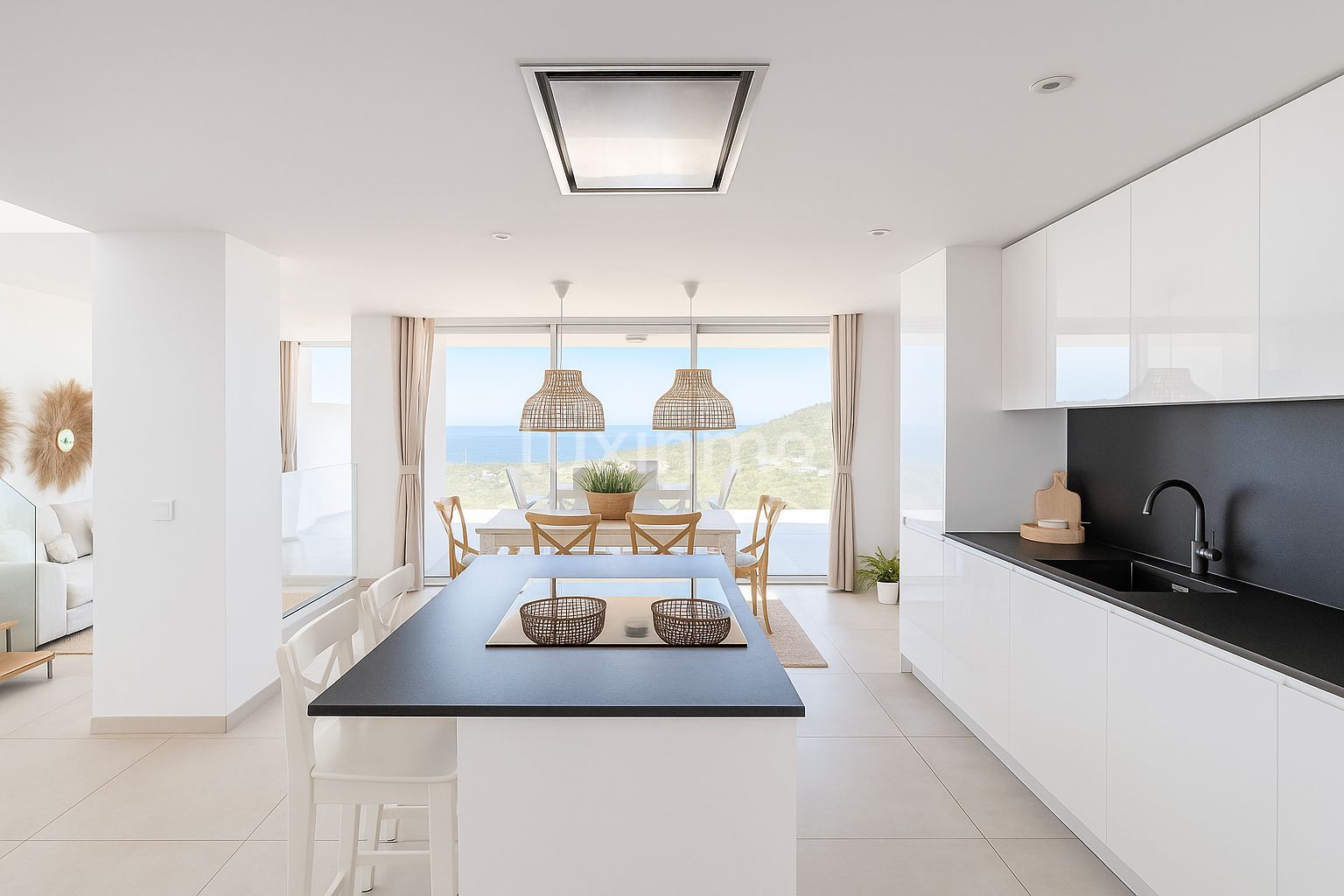 Cuina de Àtic en venda en Sant Josep de sa Talaia amb Aire condicionat, Calefacció i Jardí privat