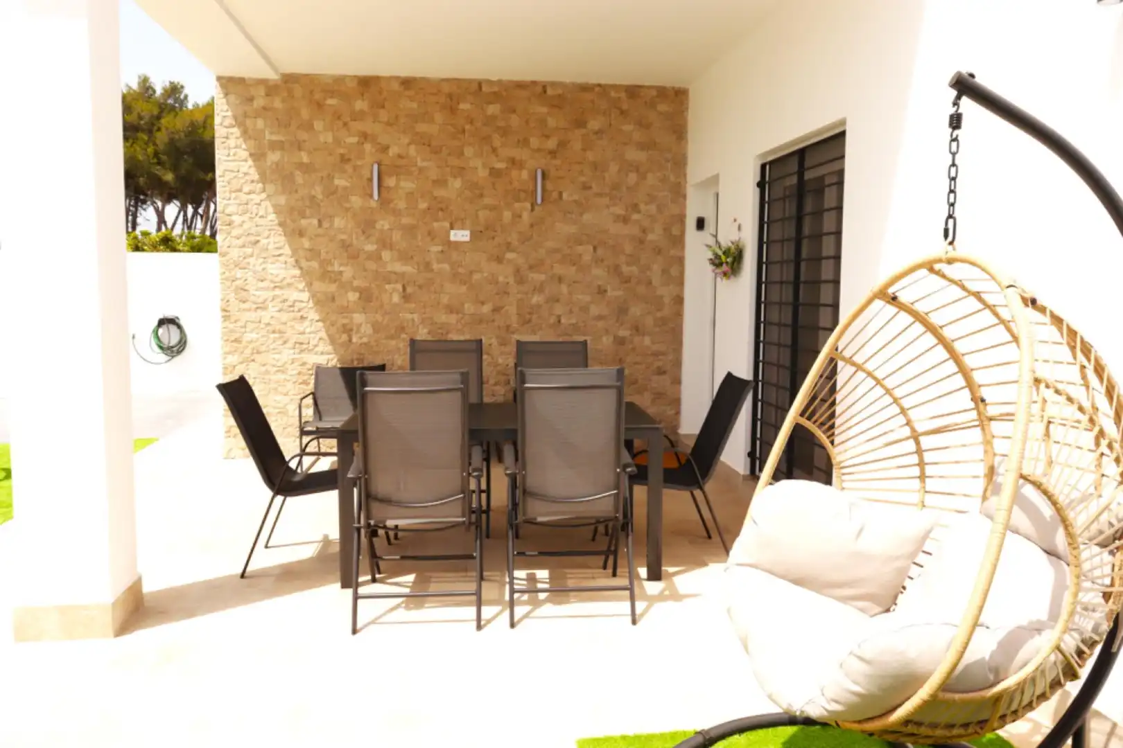 Terrace of Houses for rent in Chiclana de la Frontera  with Air Conditioner, Private garden and Terrace