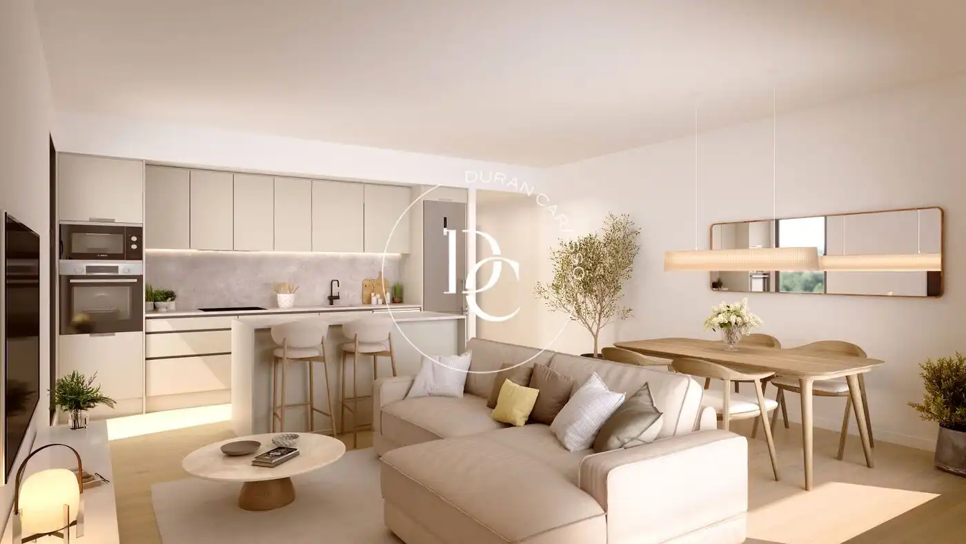 Sala de estar de Piso en venta en Cubelles con Aire acondicionado, Jardín privado y Terraza