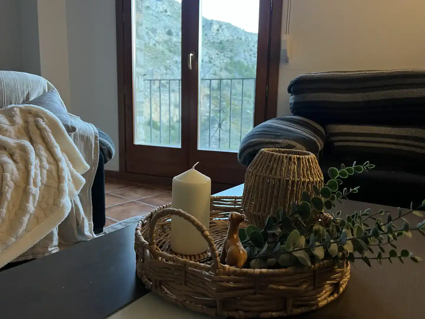 Living room of Flat for rent in Alcalá de la Selva  with Balcony
