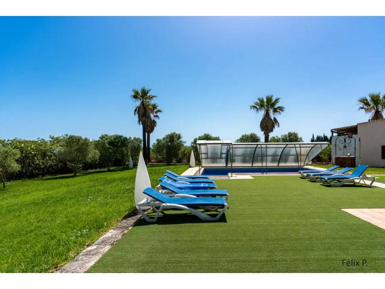 Piscina de Finca rústica en venda en Muro amb Aire condicionat, Jardí privat i Terrassa