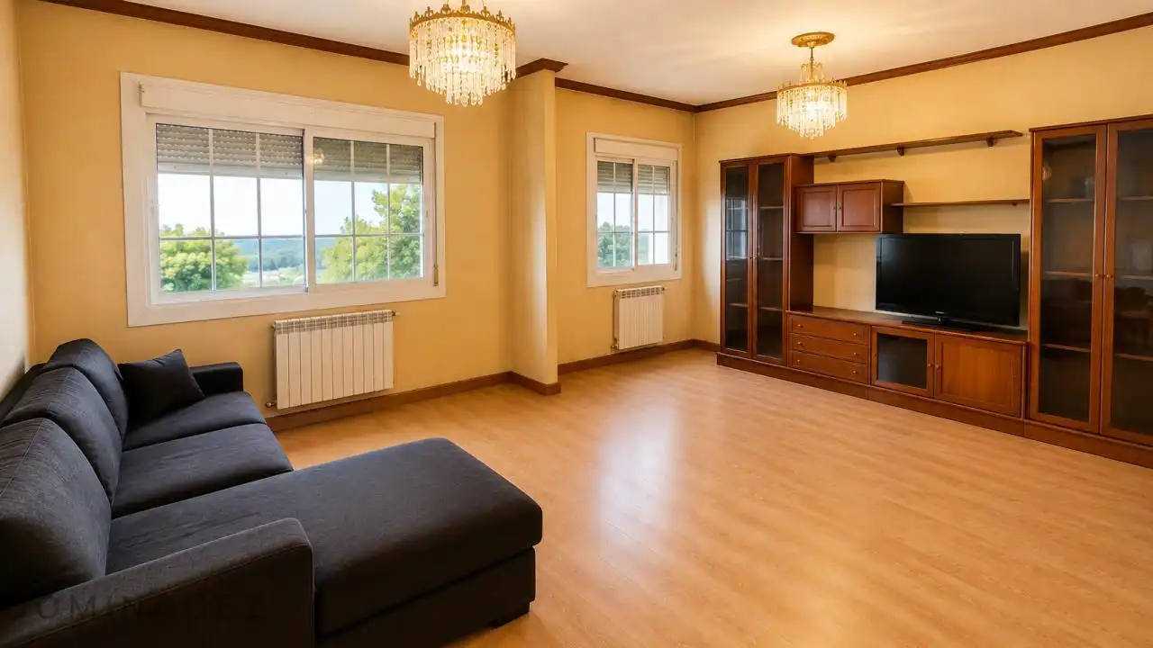 Living room of Flat for sale in Vigo   with Heating and Terrace