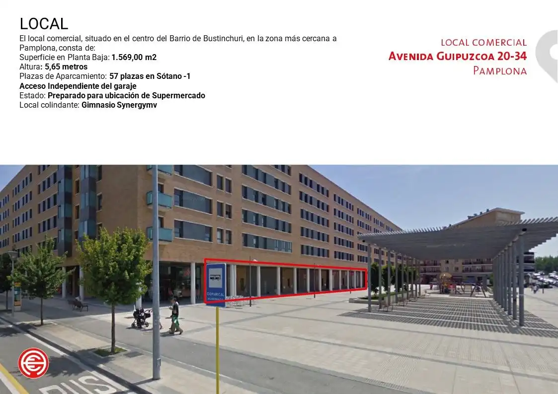 Exterior view of Commercial properties for rent in  Pamplona / Iruña  with Heating