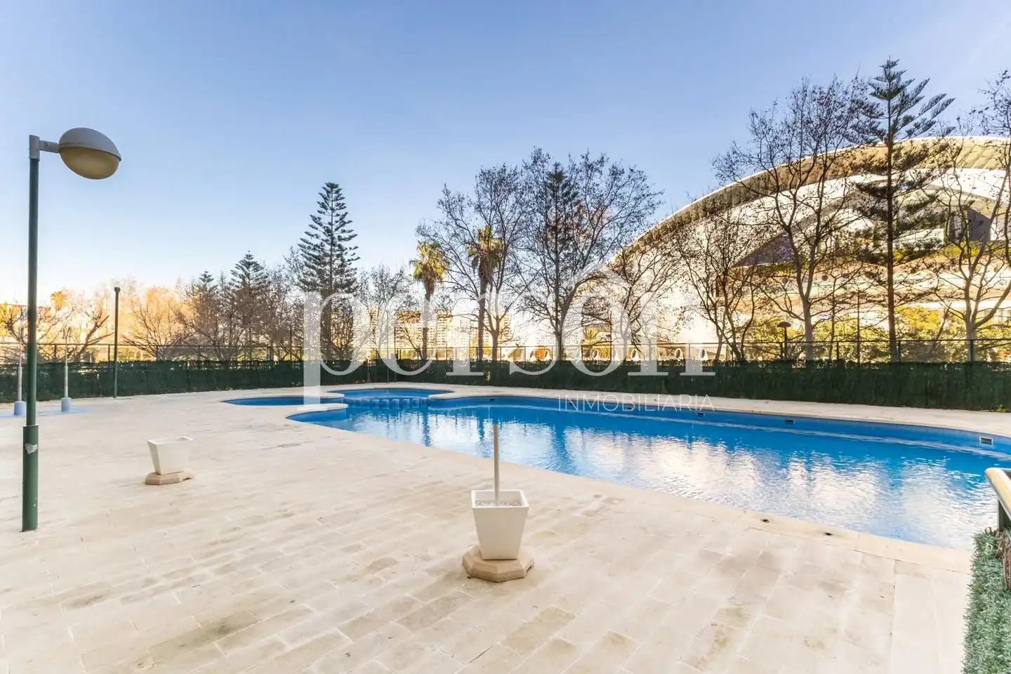 Swimming pool of Flat for rent in Valencia  with Air Conditioner, Terrace and Furnished