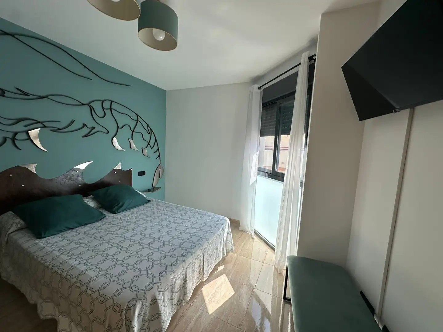 Schlafzimmer von Wohnung zur Miete in Vinaròs mit Klimaanlage, Heizung und Möbliert