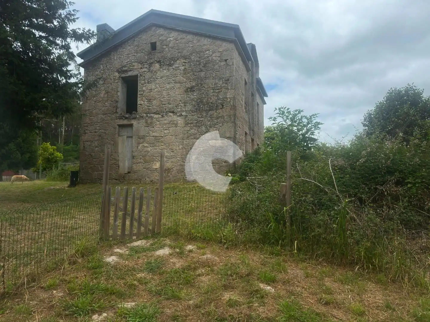 Vista exterior de Casa o chalet en venta en Ames con Jardín privado