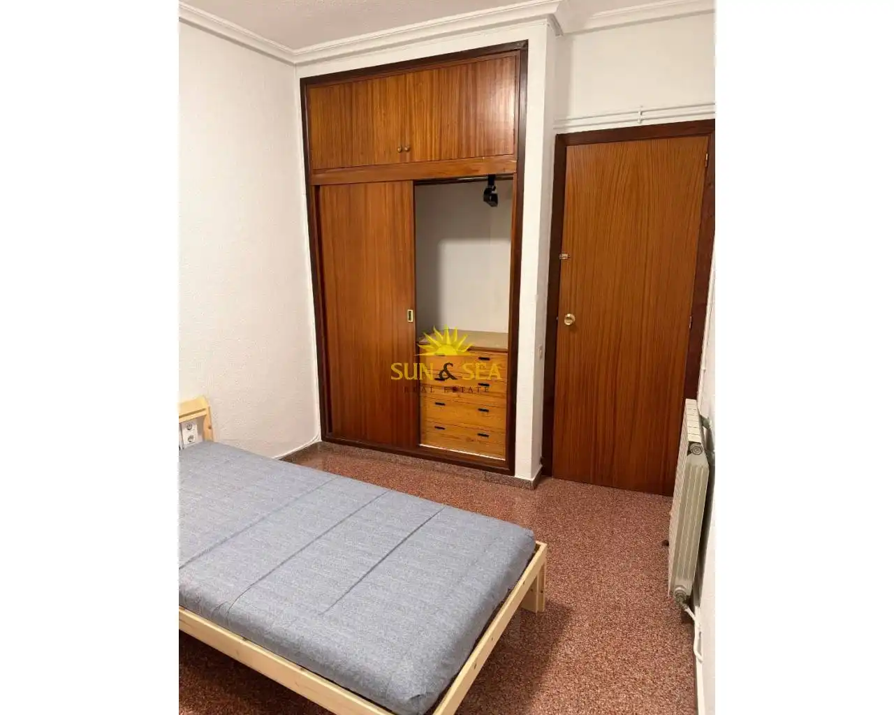 Dormitori de Apartament de lloguer en Murcia amb Calefacció, Terrassa i Moblat