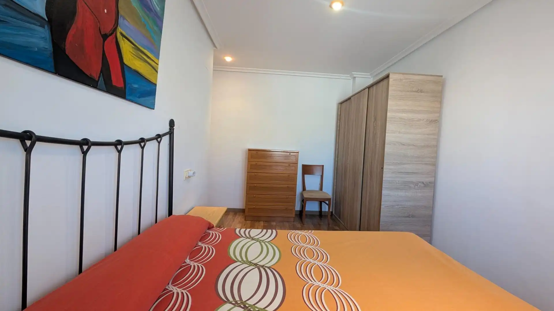 Bedroom of Flat for rent in Elche / Elx  with Air Conditioner, Terrace and Furnished