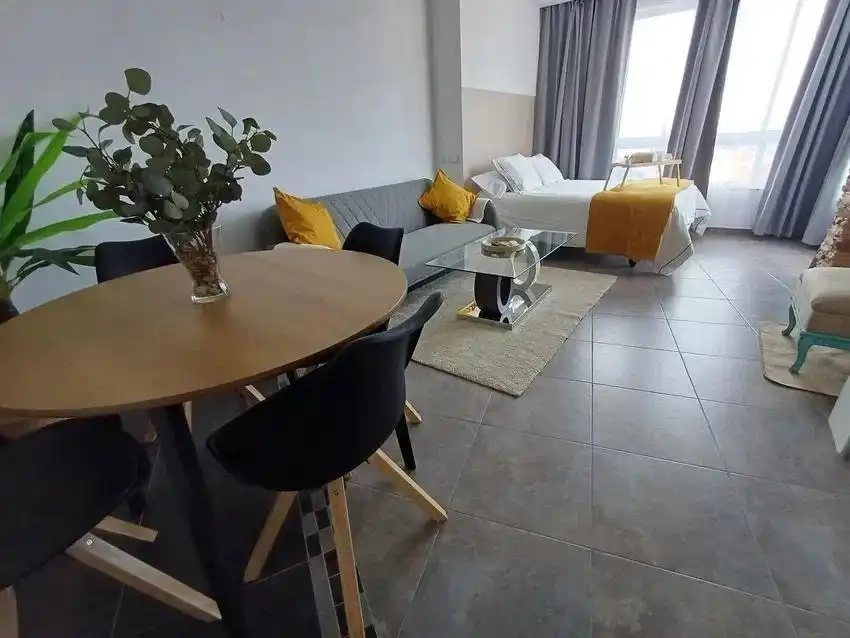 Wohnzimmer von Wohnung zum Verkauf in Torremolinos mit Klimaanlage und Gemeinschaftspool