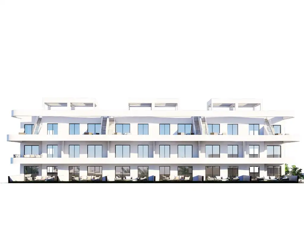 Vista exterior de Apartament en venda en Finestrat amb Piscina