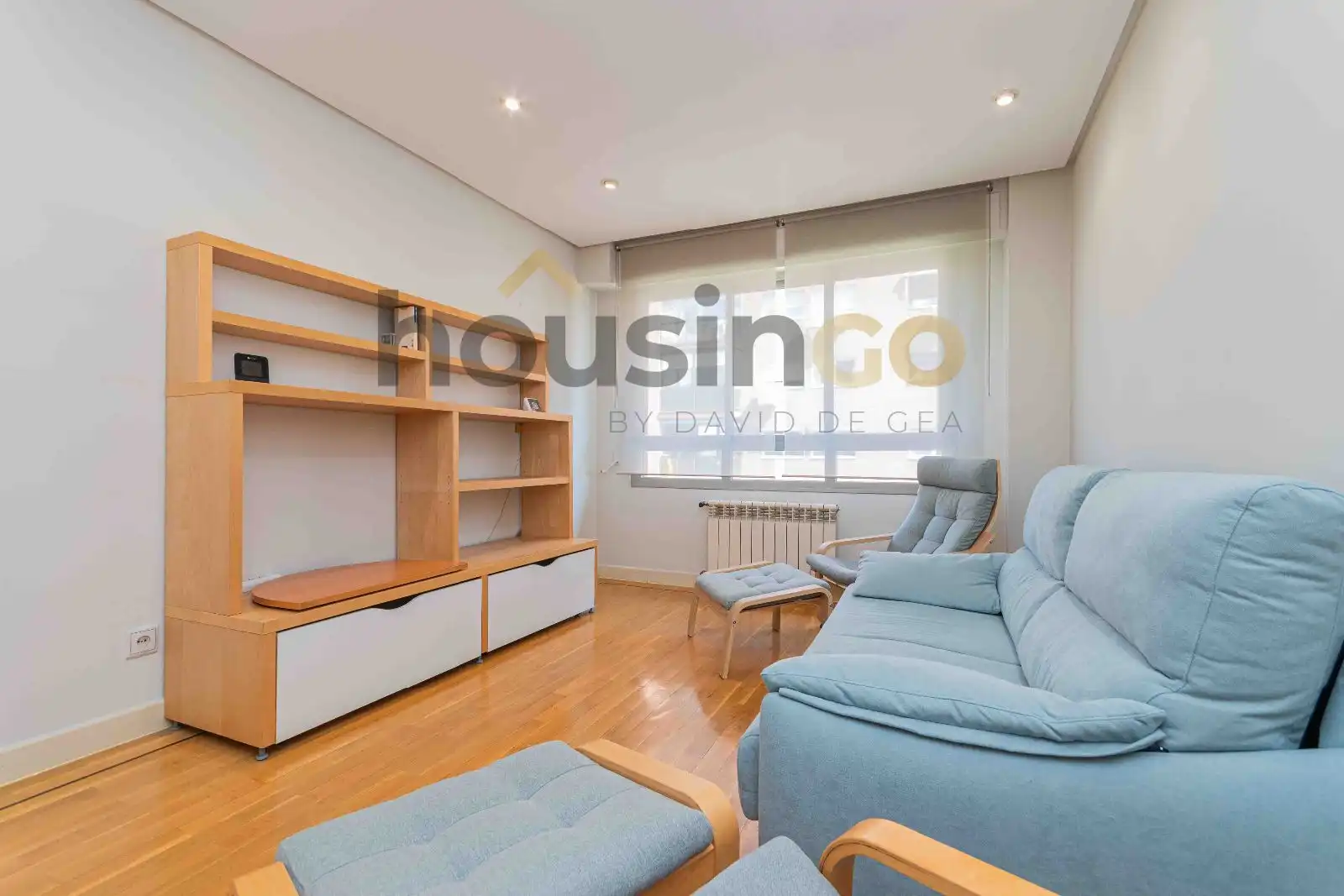 Sala d'estar de Pis de lloguer en Madrid amb Calefacció, Parquet i Terrassa