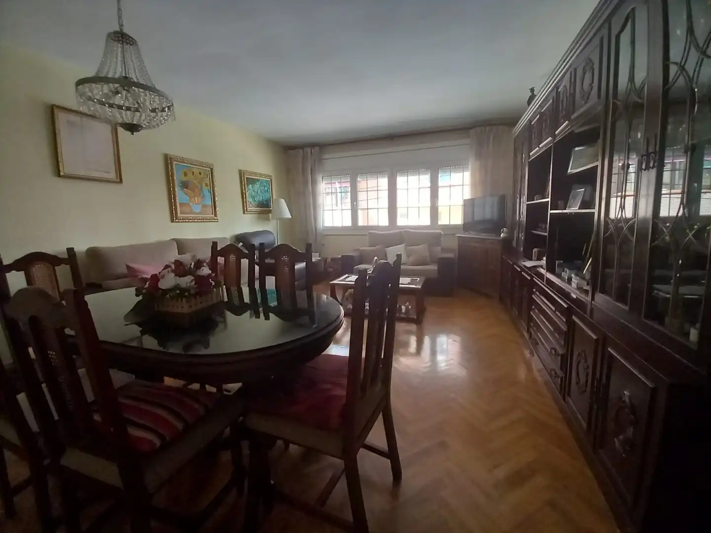 Wohnzimmer von Wohnung zum Verkauf in Badalona mit Klimaanlage, Heizung und Terrasse