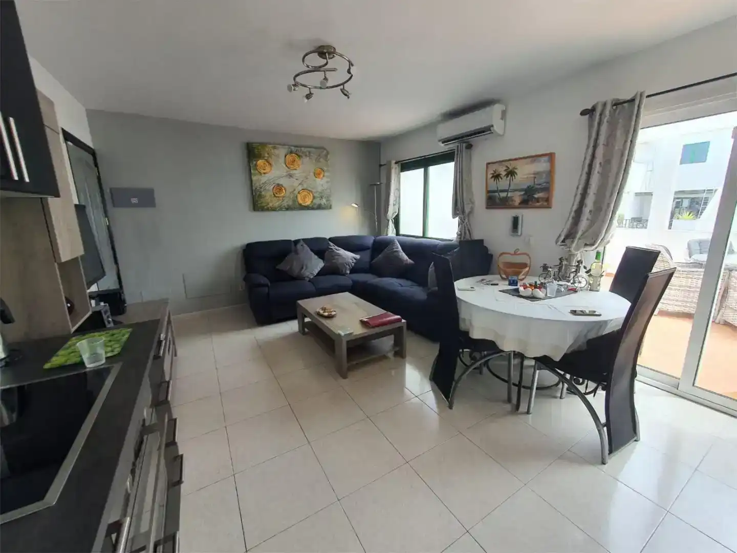 Sala de estar de Piso en venta en Yaiza con Amueblado y Balcón